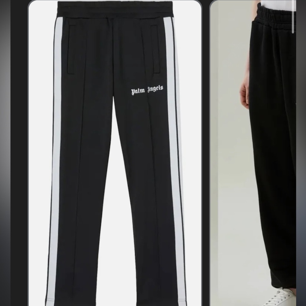 Palm Angels slim black Track Pants